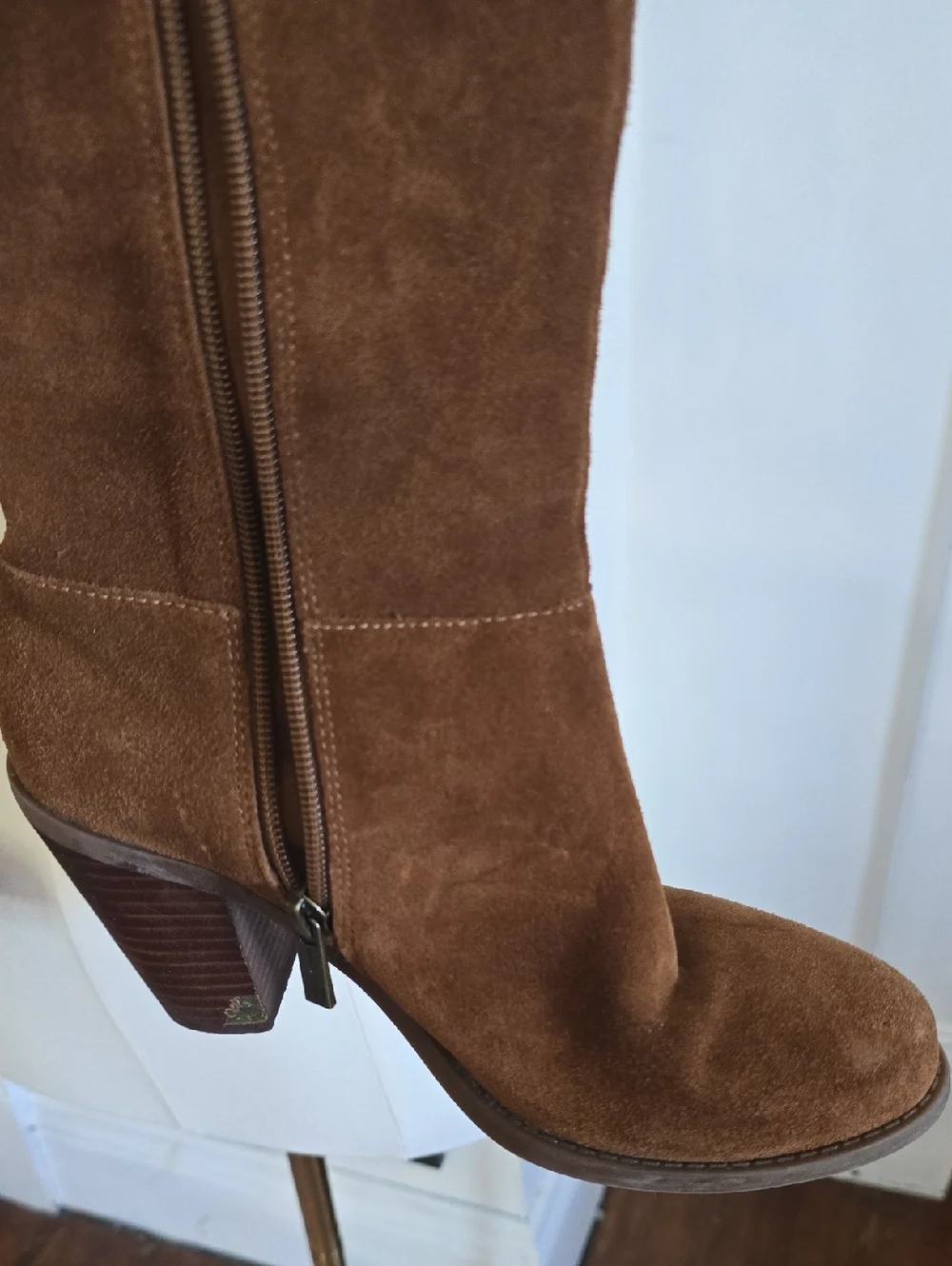 Jessica Simpson Buckle Ciarah Suede Lace Back Boots